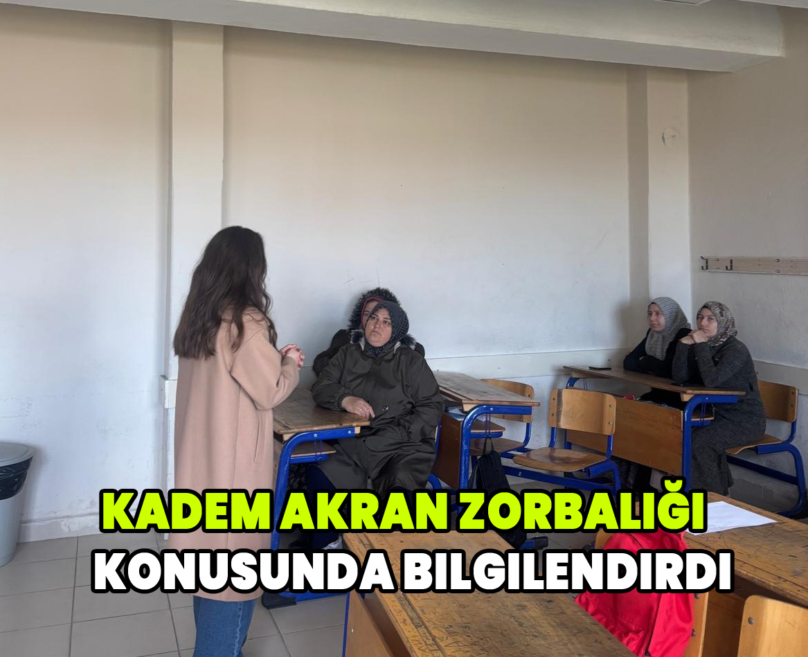 KADEM akran zorbalığı konusunda bilgilendirdi